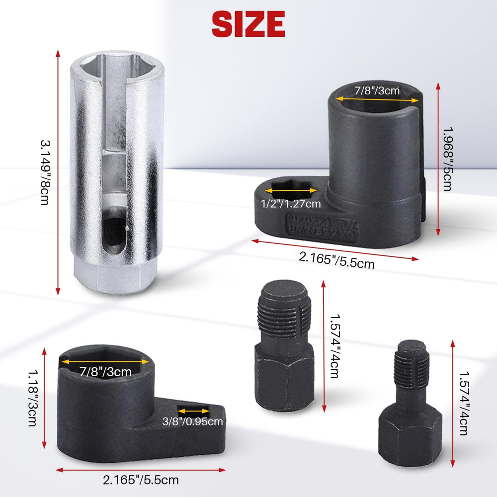 DASBET oxygen sensor socket 1/2 drive offers high torque in confined spaces