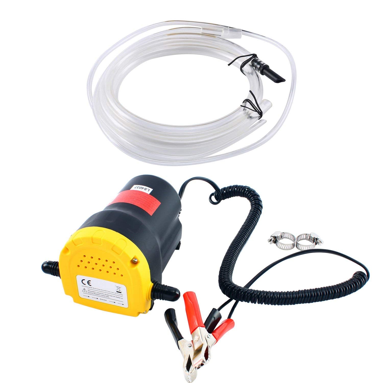 DasMarine 12V 60W oil change pump extractor in action for quick, mess-free engine oil transfer.