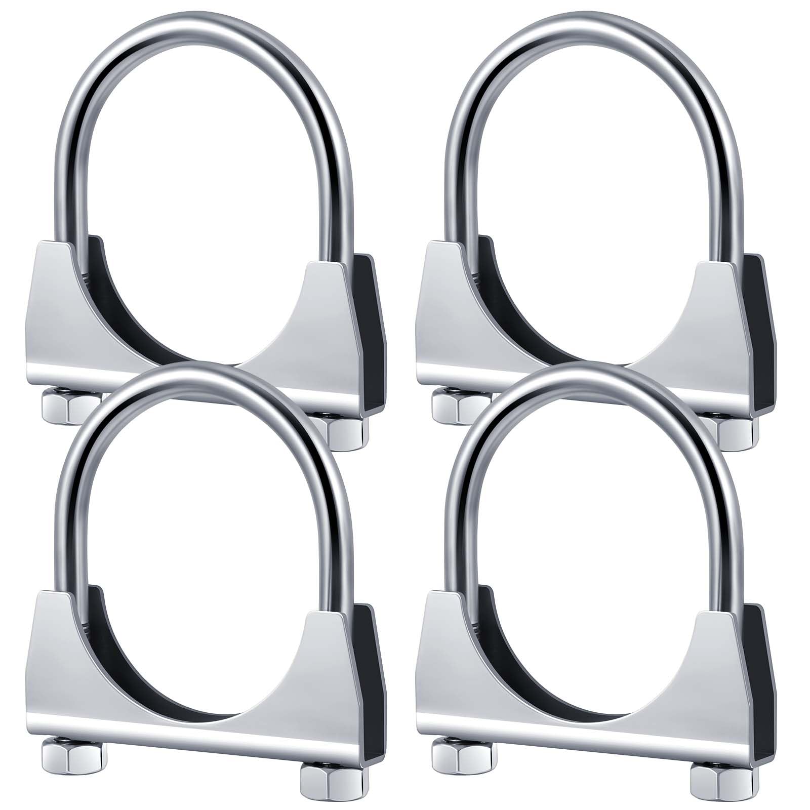 Datanly exhaust clamp 4-pack for 2.5in pipes enables quick, reliable connections
