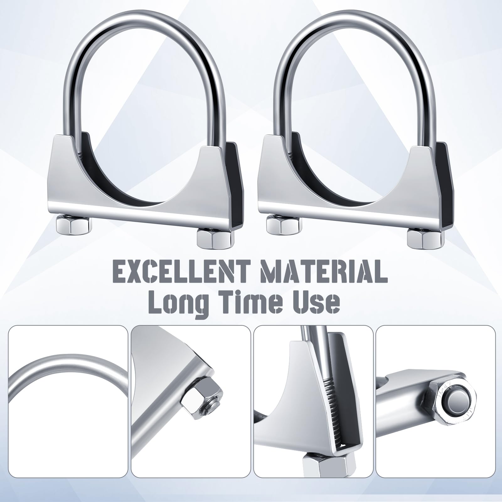 Datanly galvanized iron clamps resist rust for durable exhaust connections