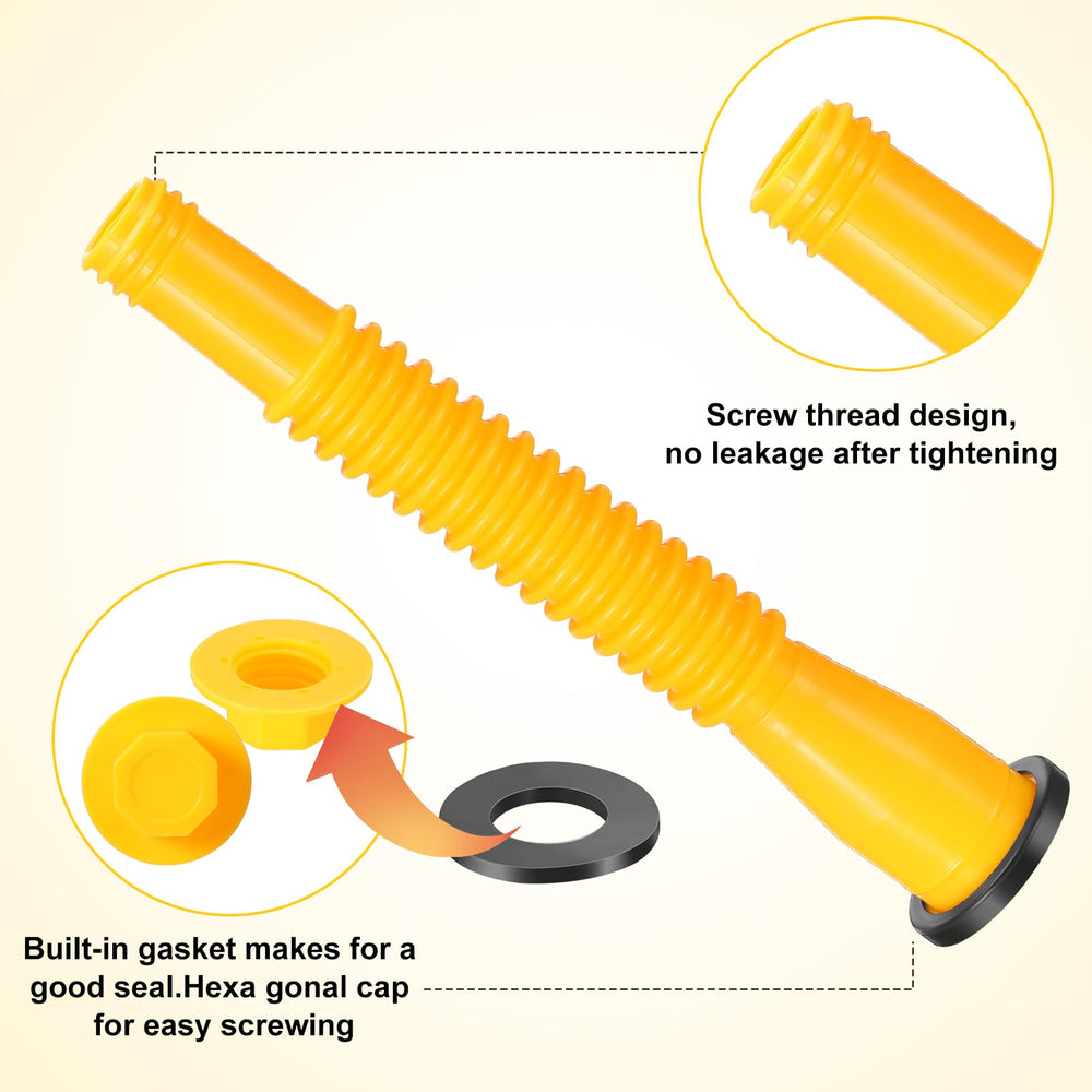 Datanly gas can caps with two thread styles for broad compatibility.
