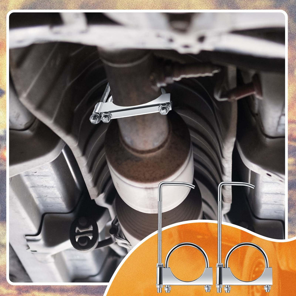 Datanly exhaust clamp supports muffler outlets and helps prevent deformation in exhaust routes.