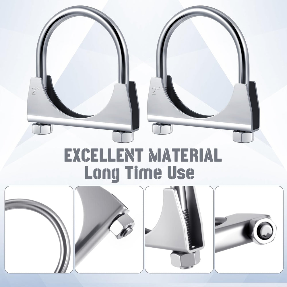 Datanly saddle flange design clamp for tight exhaust connection and reduced noise