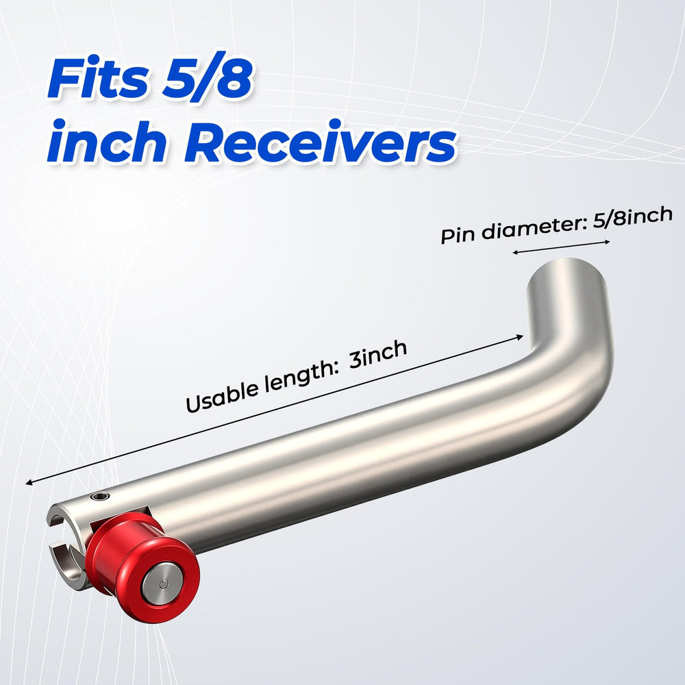 Datanly stainless steel hitch pin resists rust and dirt in all weather