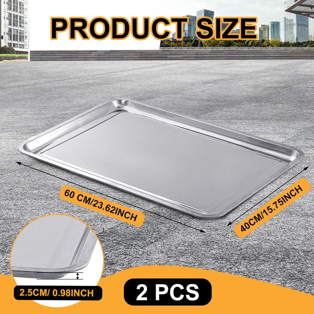 Datanly two-pack stainless steel drip pans show durability and versatility