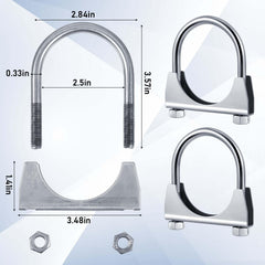 Datanly U-bolt saddle design clamps ensure a secure, leak-free seal