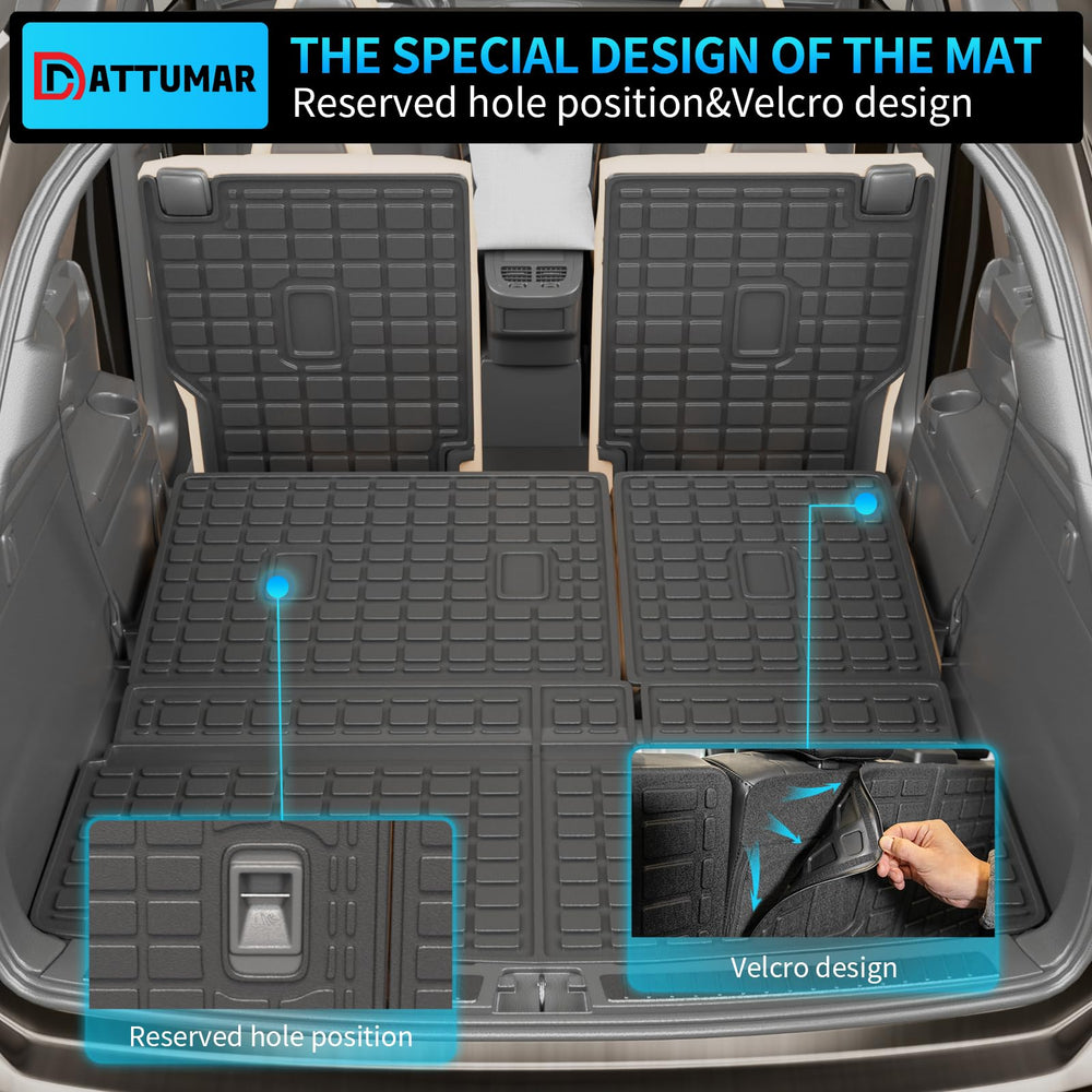 Dattumar Ford Expedition mats resist wear and scratching for lasting interior protection.