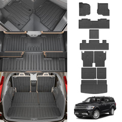 Dattumar Ford Expedition trunk mat protects cargo area with waterproof, easy-clean surface.