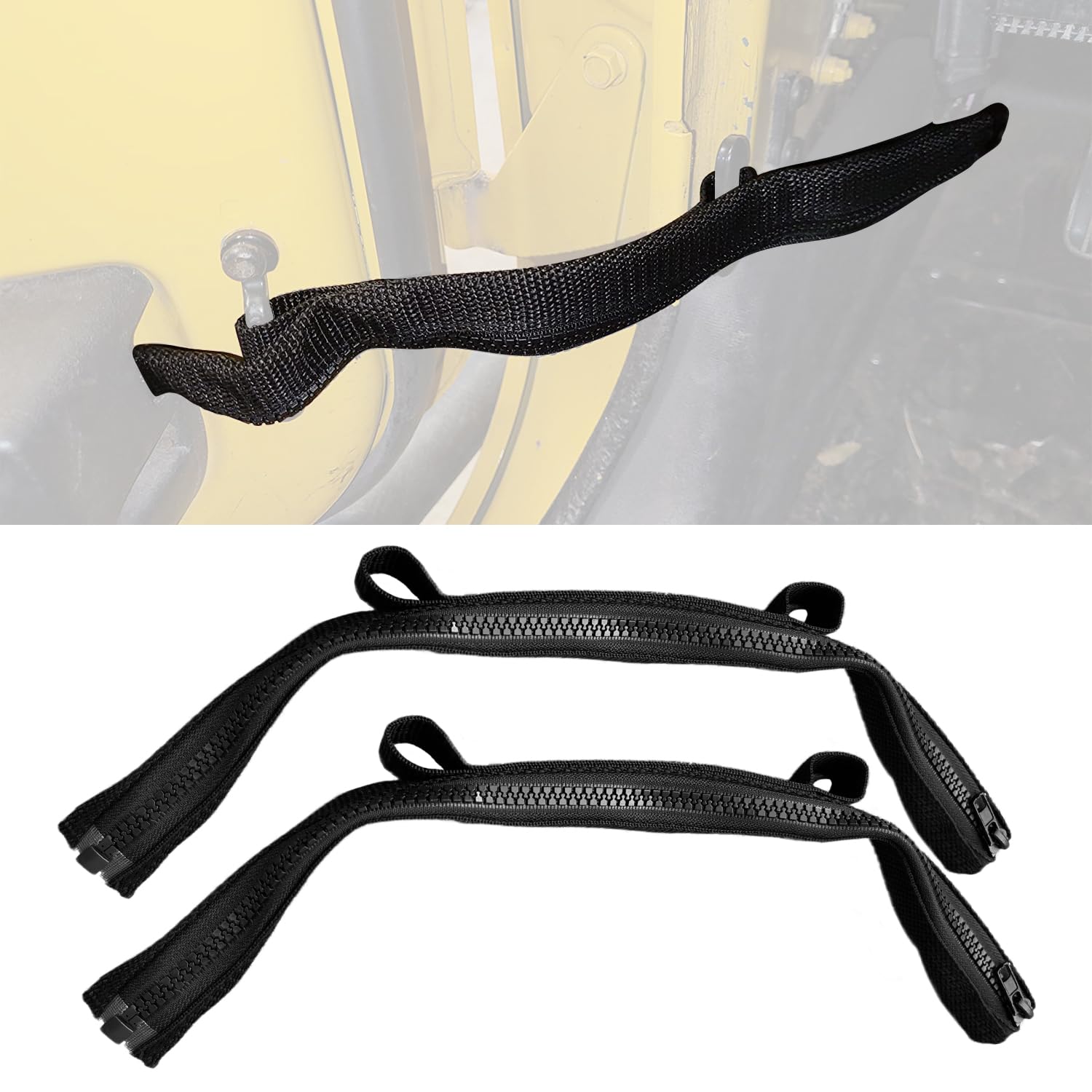 Dawnjaccee door limiting straps kit protects Jeep Wrangler doors from overextension.