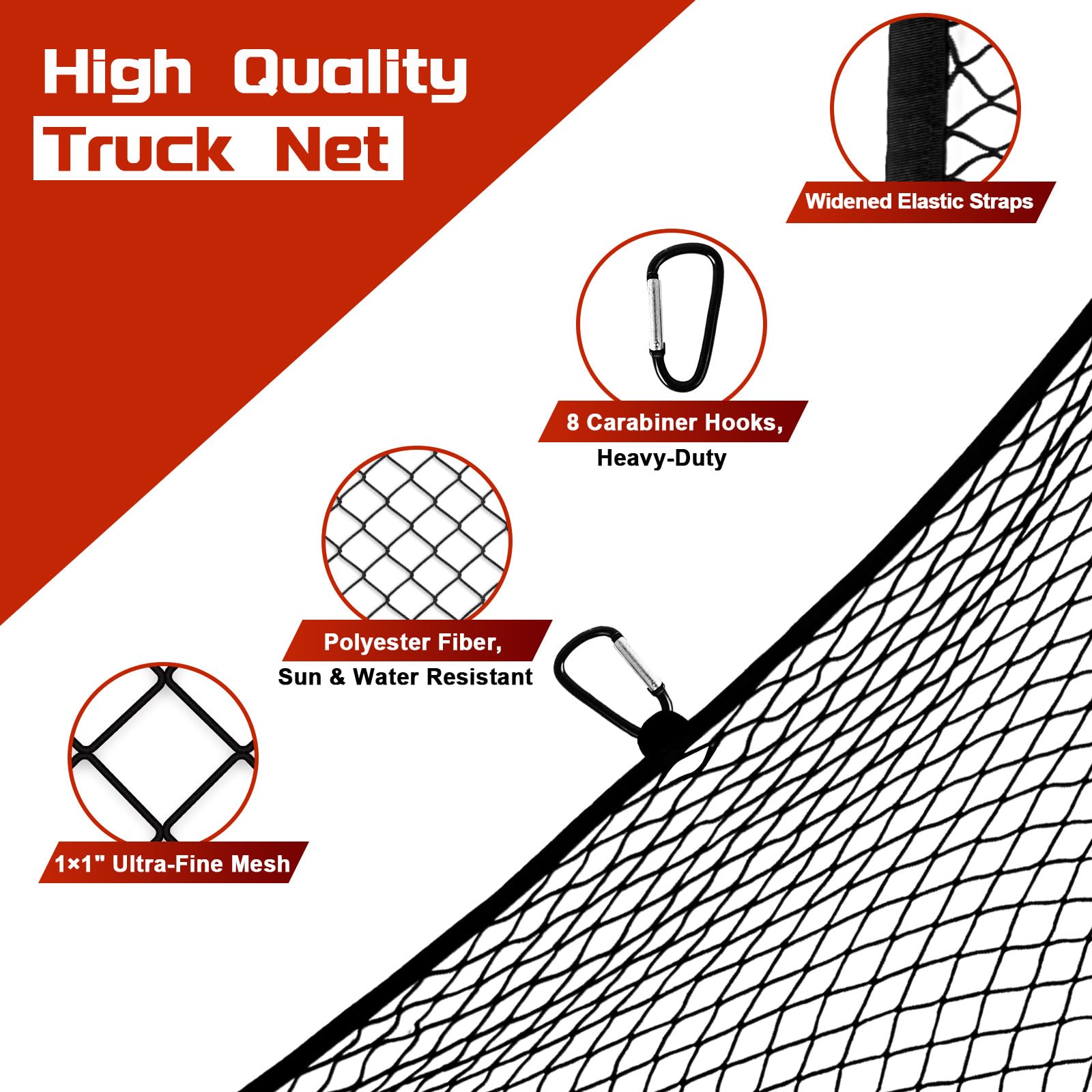 Dayacoco cargo net storage bag offering organized transport components