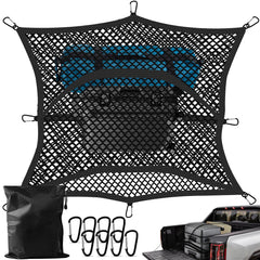 Dayacoco truck bed cargo net in elastic 4x4 to 7x7 fit securing diverse loads