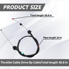 Daydmaly 551859 throttle cable outside sheath closeup shows wear-resistant coating.