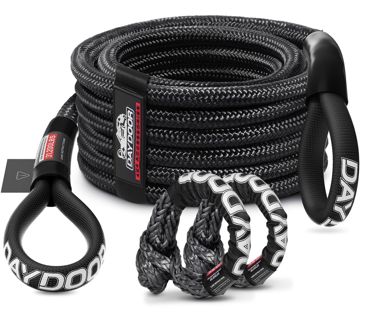 DAYDOOR recovery tow rope kit for off road recovery