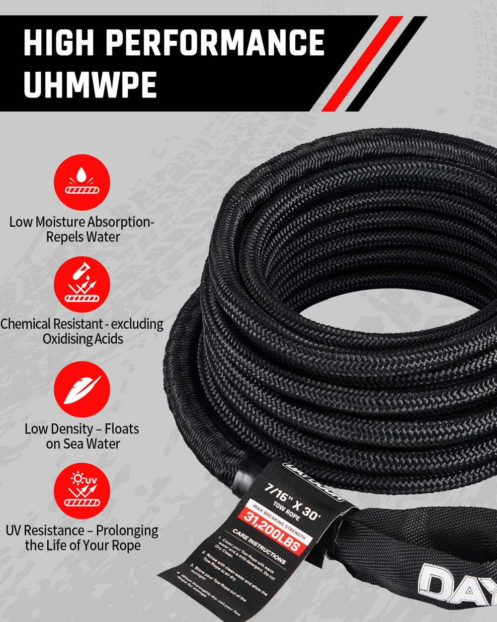 DAYDOOR water recovery with floating rope enhances safety