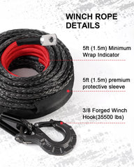 Lightweight DAYDOOR synthetic rope enables safer handling.