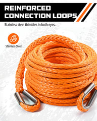 DAYDOOR Winch Rope Extension 50ft UV-coated, built for harsh outdoor use.