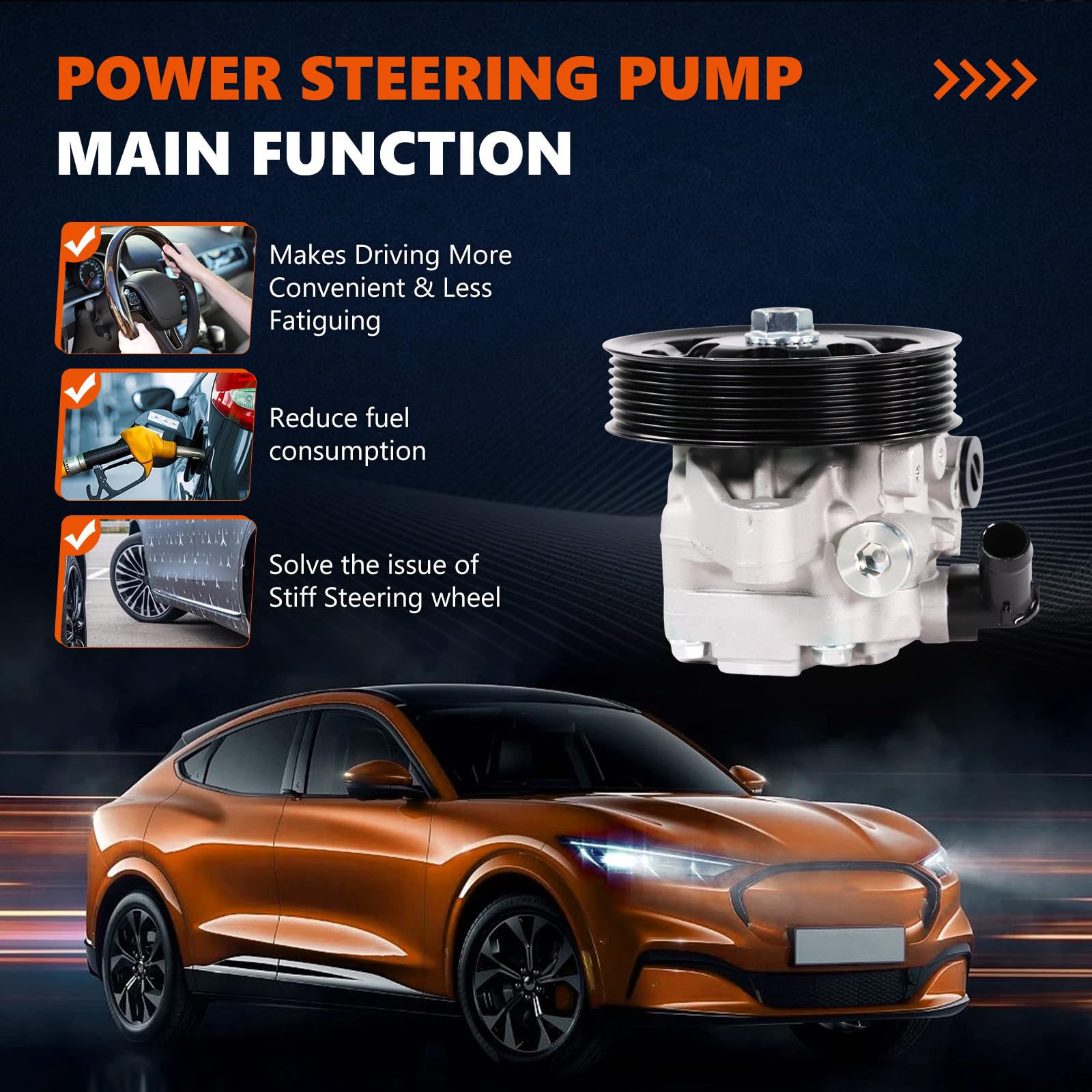 Installation-ready Daysyore pump shown for Civic fitment and ease of install.