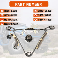 Daysyore timing chain kit installed on a Frontier, showing precise OE-like fit.