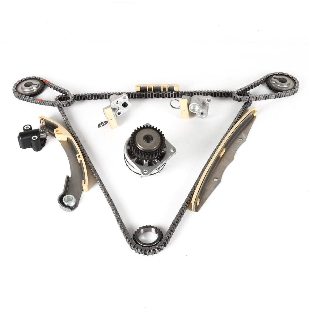 Daysyore timing chain kit water pump in engine bay, ready for reliable maintenance.