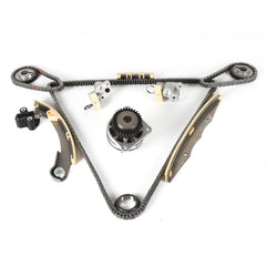 Daysyore timing chain kit water pump in engine bay, ready for reliable maintenance.