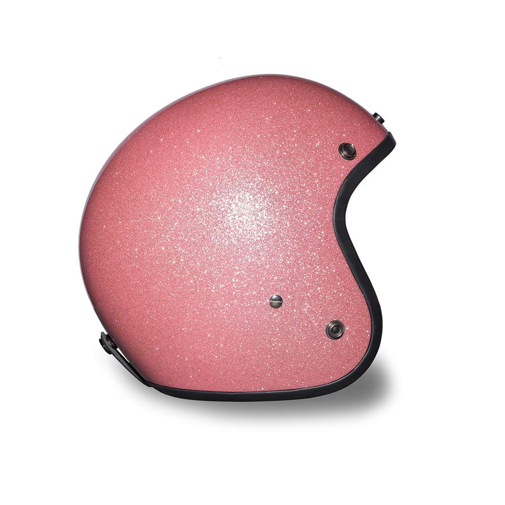 Daytona Cruiser Helmet with removable gloss black bubble visor for versatile visibility.