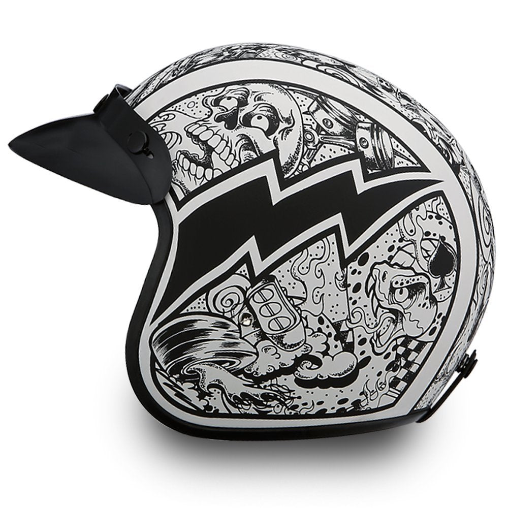 Daytona Helmets adjustable-fit mechanism in action for comfortable long rides
