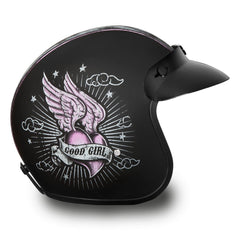 Daytona open-face helmet ventilation system, keeps you cool on hot days.