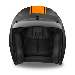 Daytona Helmets removable visor gloss black for customizable shade.