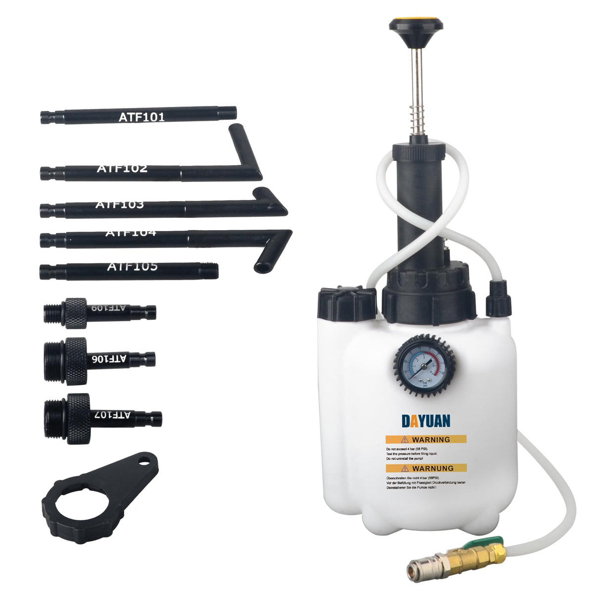 DAYUAN 3L manual transmission fluid pump for precise ATF filling during maintenance.