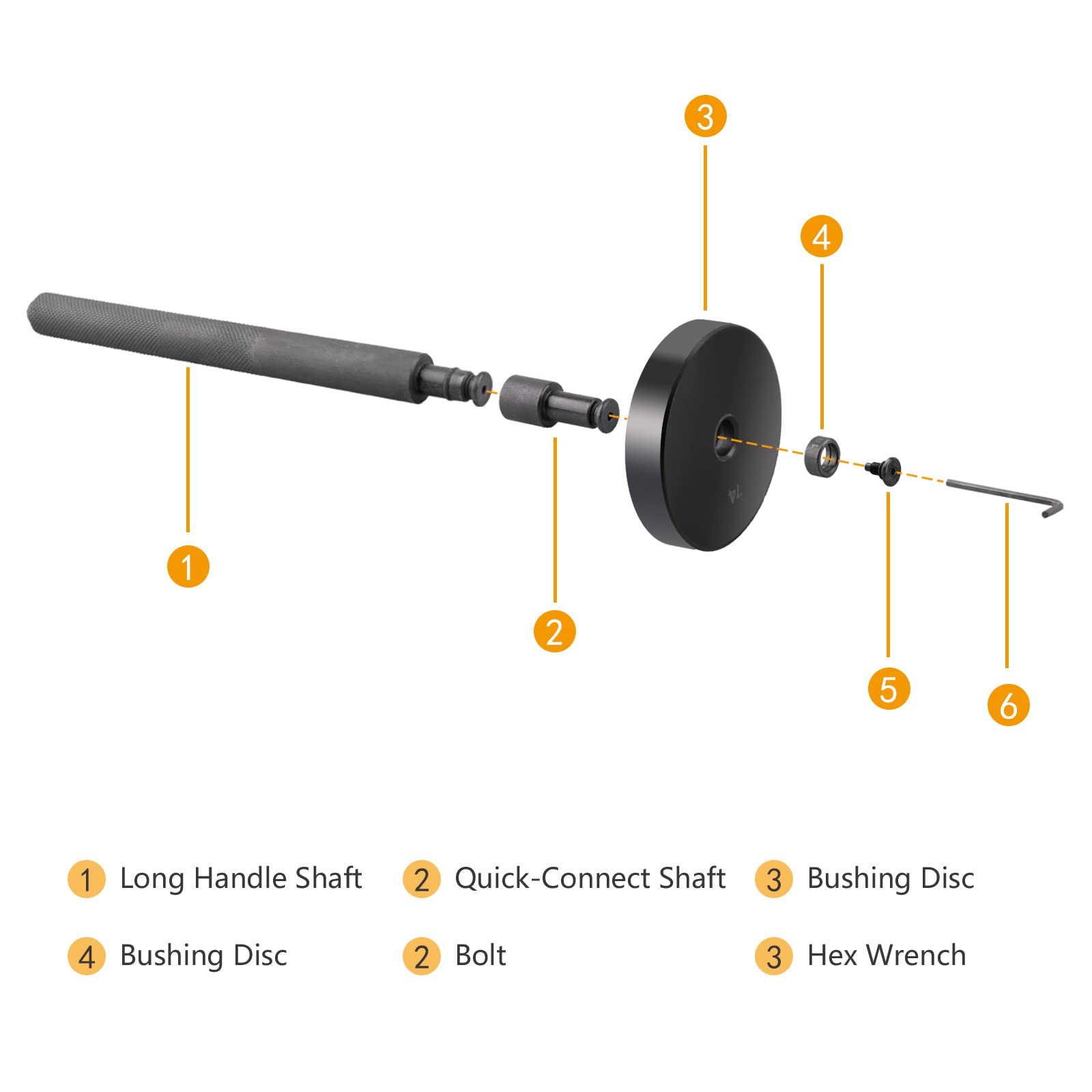 DAYUAN quick connect shaft for easy tool changes during use