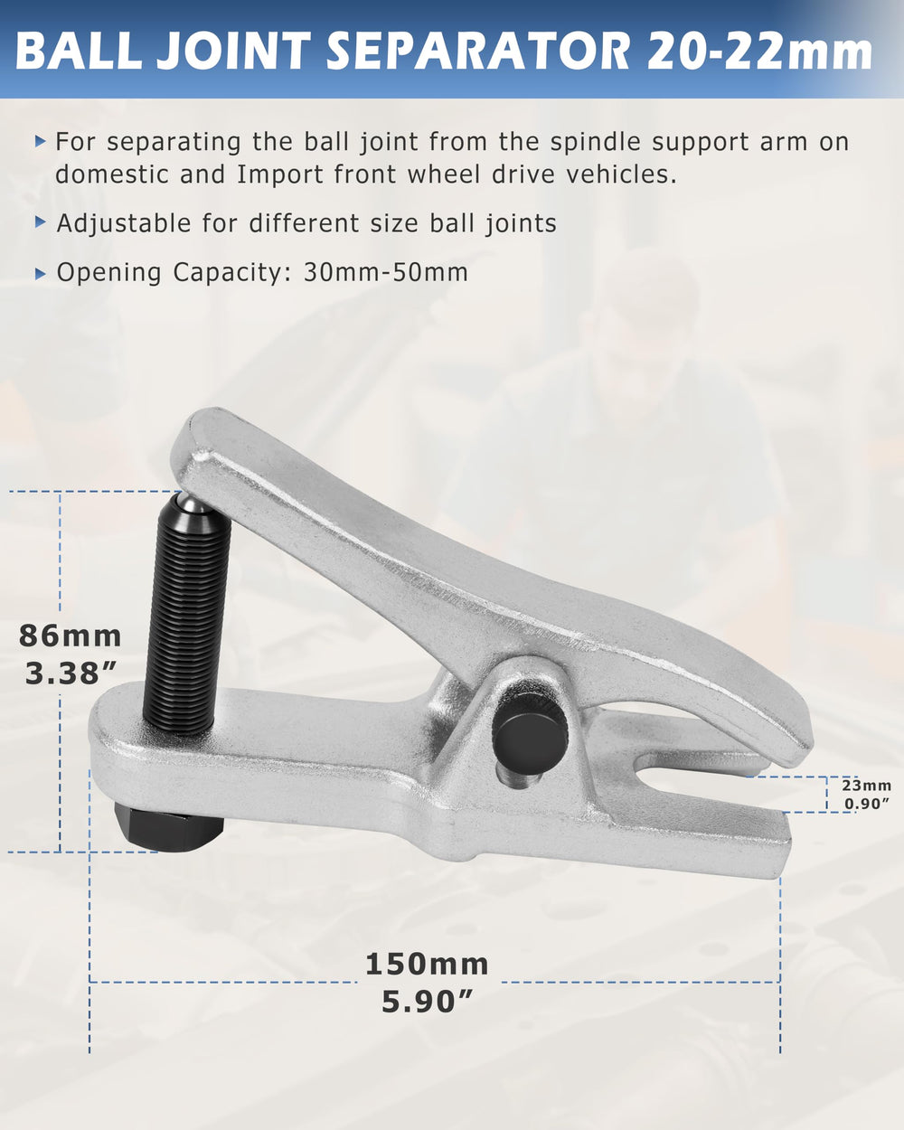 DAYUAN ball joint splitter tool enabling safe removal without damage