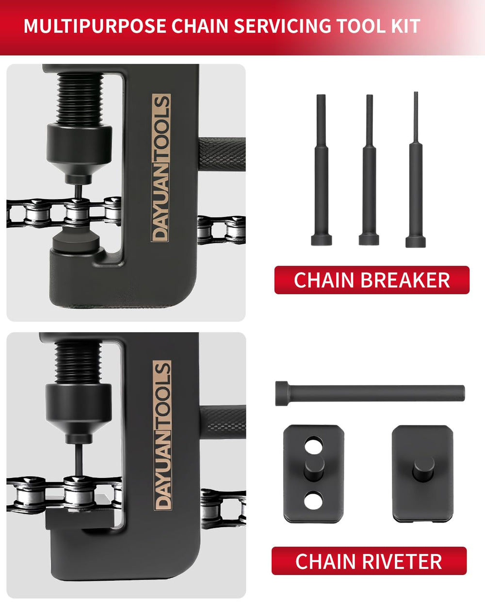 DAYUAN anvils set adapts to different chain sizes