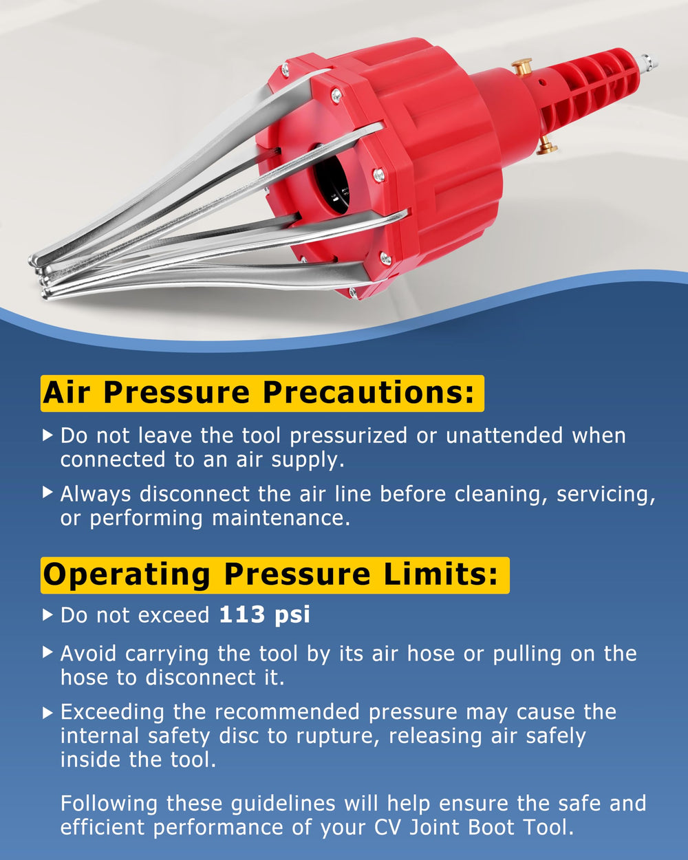 DAYUAN air adaptor shown as exchangeable for different setups