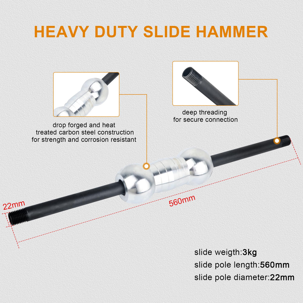 DAYUAN 2.7 kg hammer boosts pulling force when needed.
