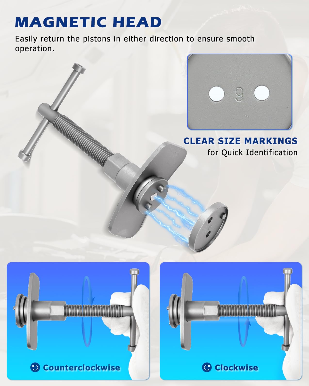 DAYUAN durable 45 carbon steel tool with rust-resistant finish and magnetic features.