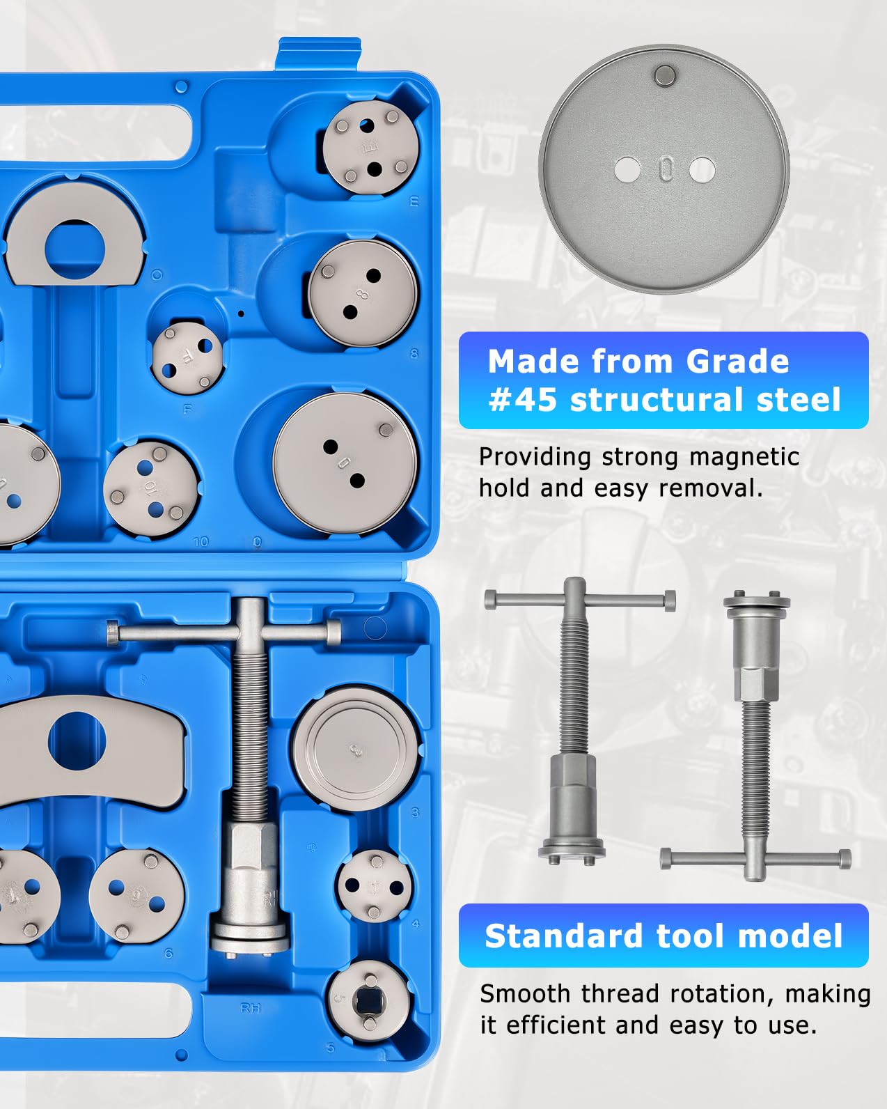 DAYUAN left spindle magnetic assembly for precise piston retraction.