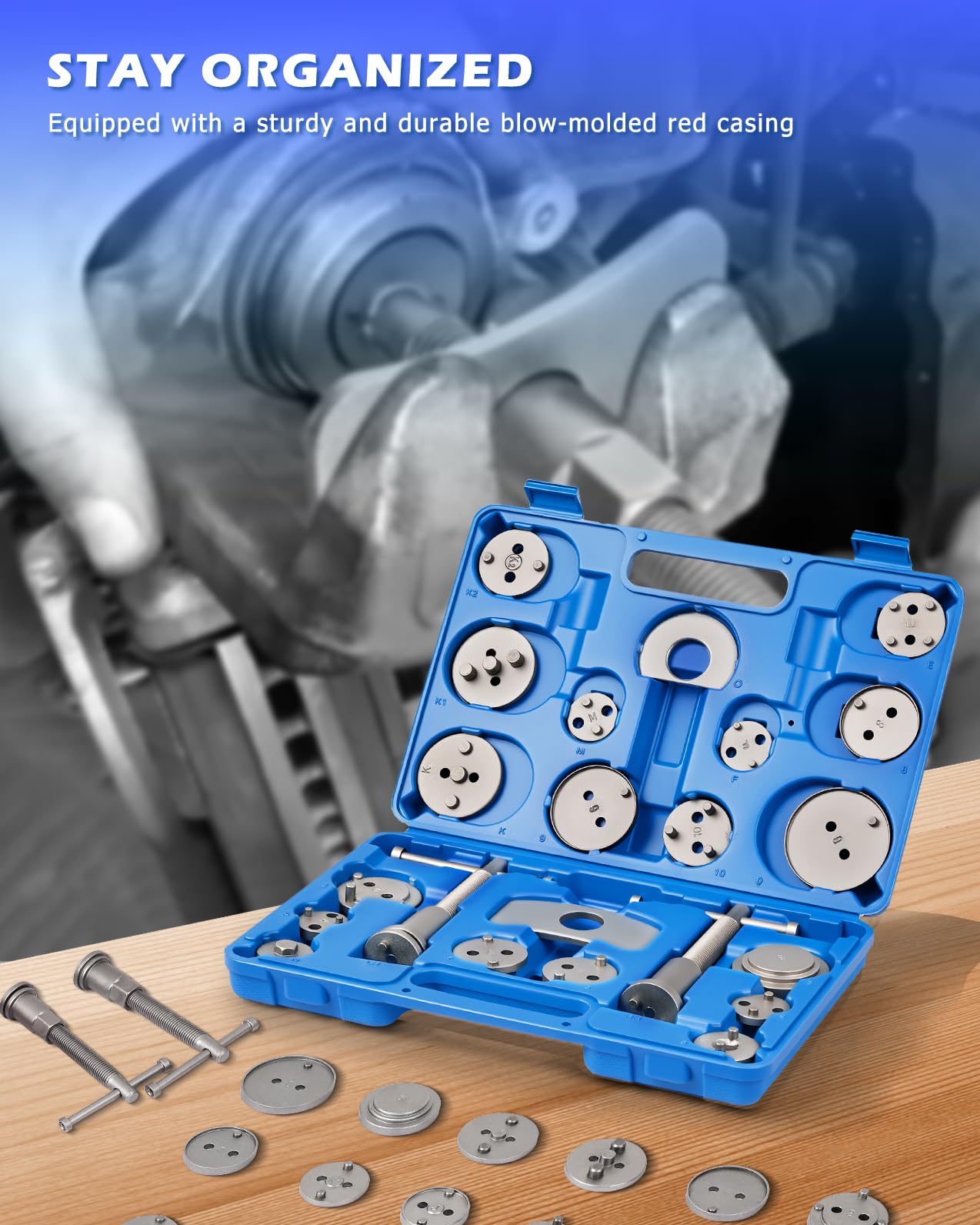 DAYUAN blow-molded case keeps tools organized and protected.
