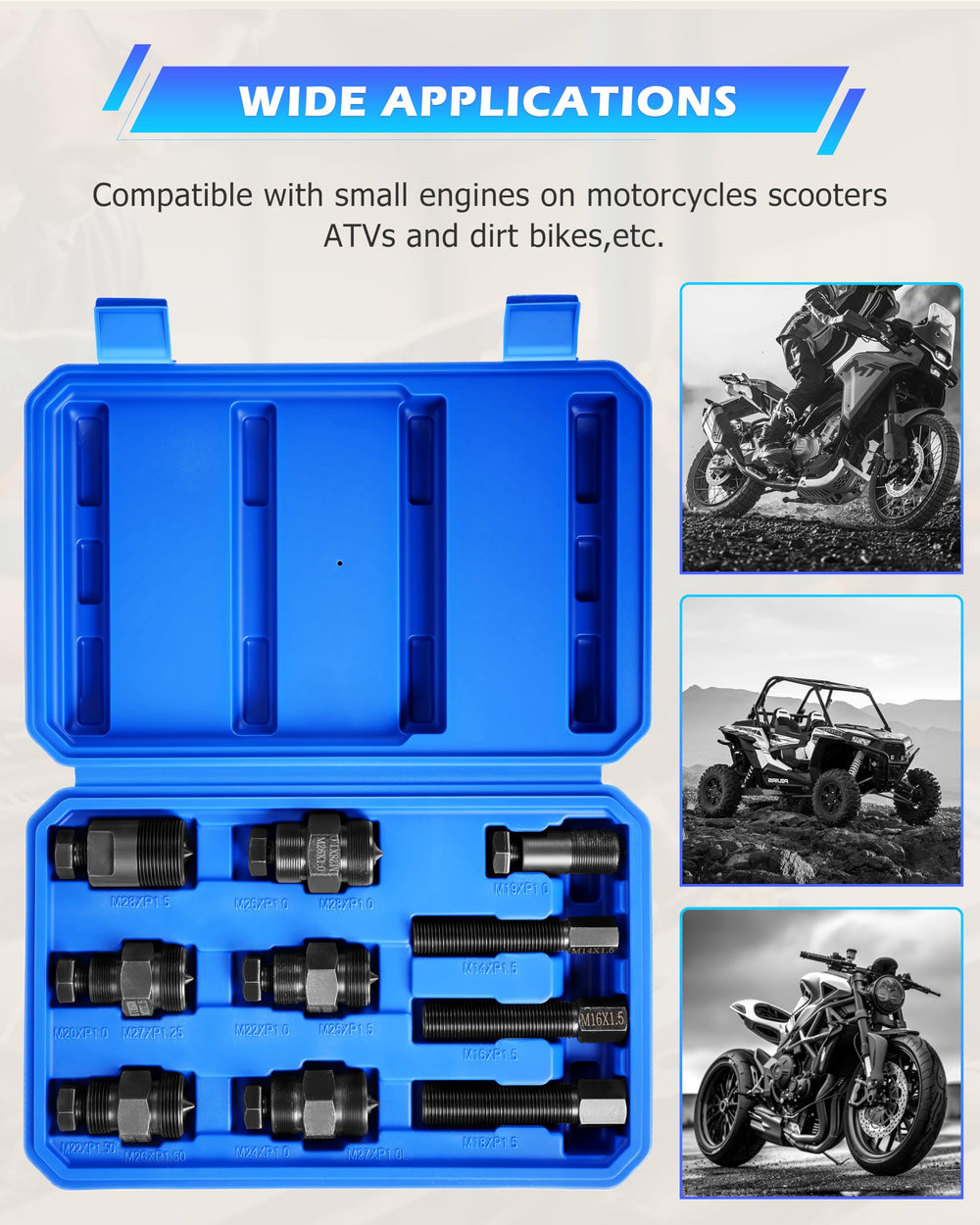 DAYUAN double-ended puller M28x1.0 / M26x1.0 for multiple threads