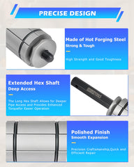 DAYUAN large expander handles 2-1/8 to 3-1/2 inches for broad compatibility.