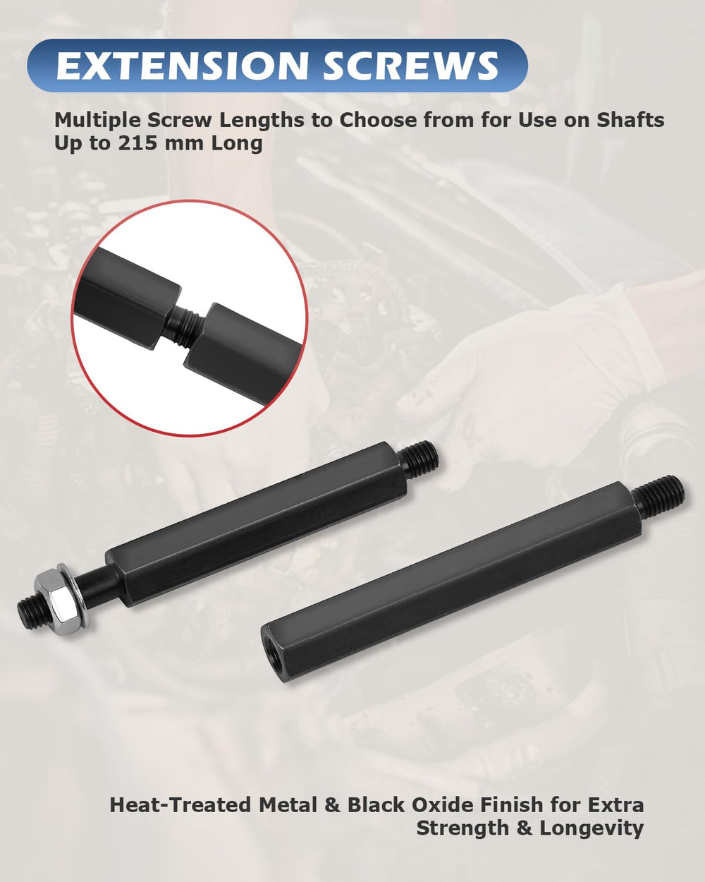 DAYUAN forcing screw 6-1/4-inch drives leverage for stubborn parts.