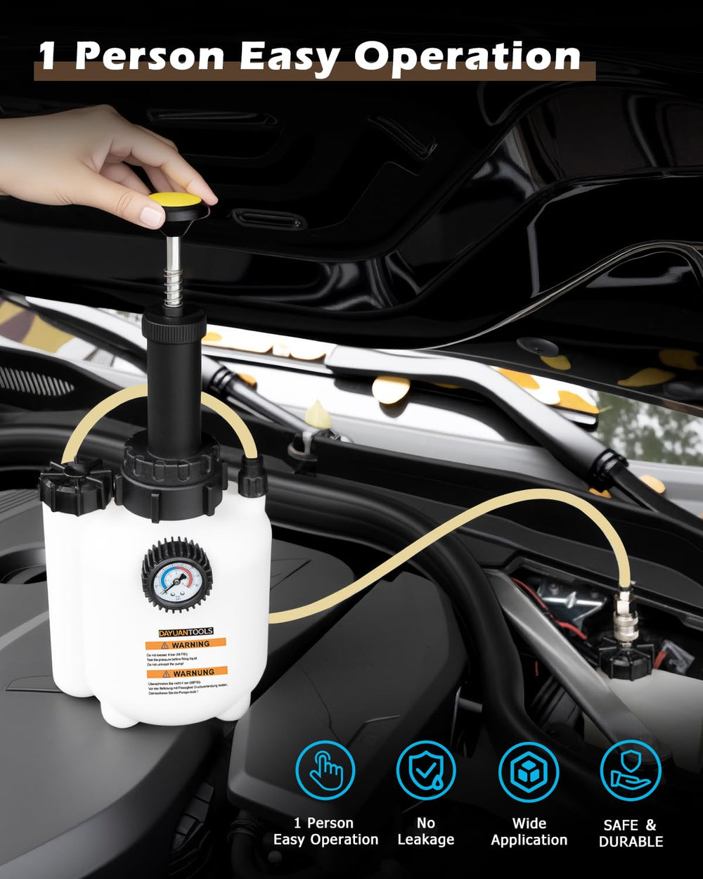 DAYUAN home-use brake bleeder supports DIY maintenance
