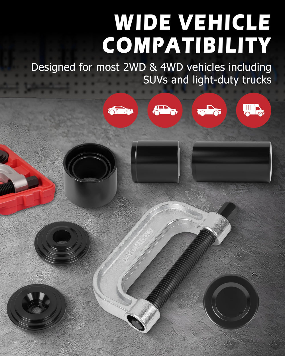 DAYUAN installation and removing adapters included for flexibility