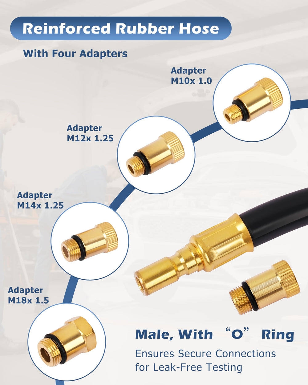 DAYUAN fittings M10 M12 M14 M18 with O rings for secure connections.