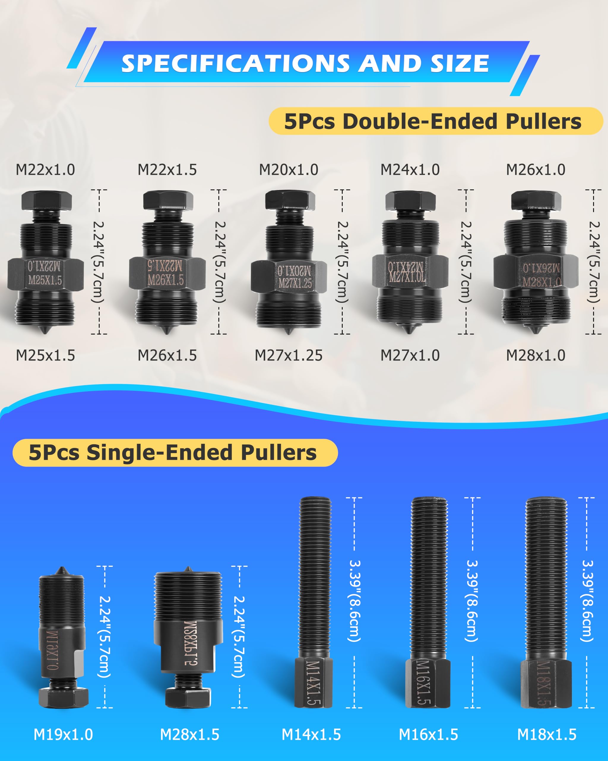 DAYUAN single-ended puller in size M16xP1.5 for quick removal