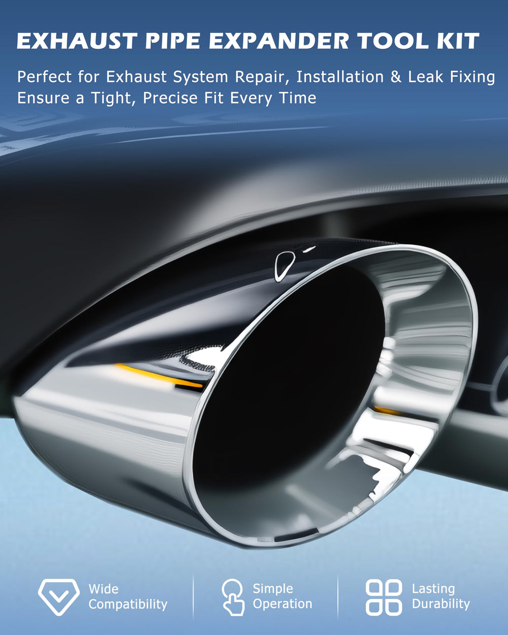 DAYUAN small expander 1-1/8 to 1-3/4 inch, precise pipe extension.