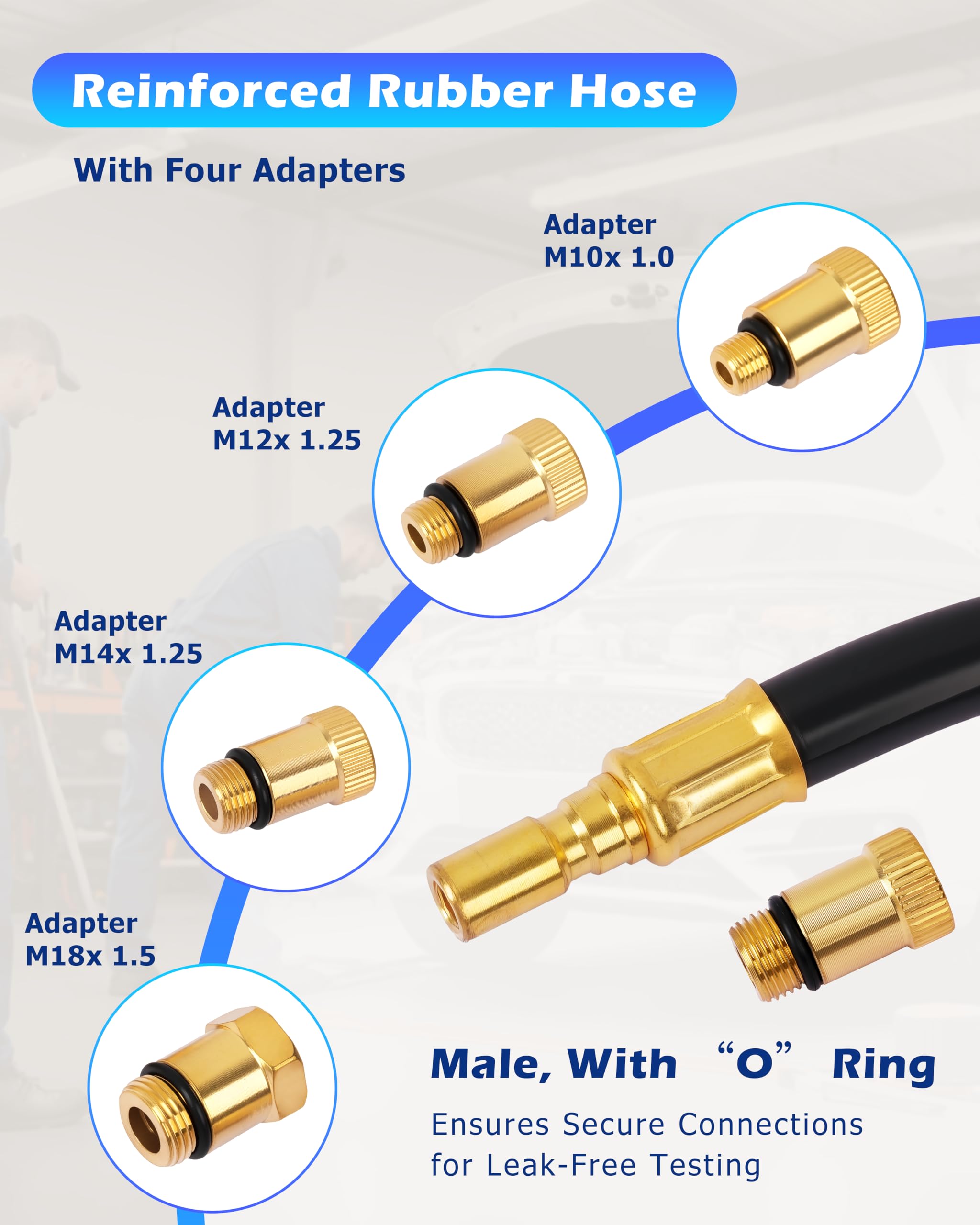 DAYUAN spark plug adapters include 14mm and 18mm for common engines.