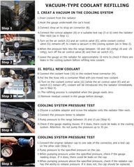 DAYUAN vacuum purge refill tool facilitates fast coolant changes.