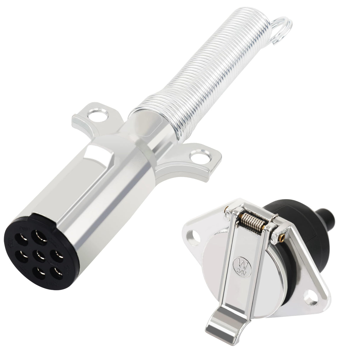 Dazakoot 7-way trailer plug connector for semi trucks ensuring reliable electrical signals