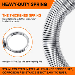 Dazakoot 7way trailer plug with spring guard protecting wiring during rough hauls.