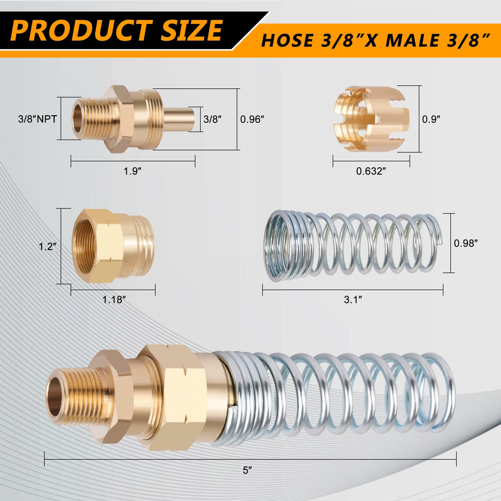 Dazakoot 8-pack brass fittings packaging communicates great value.